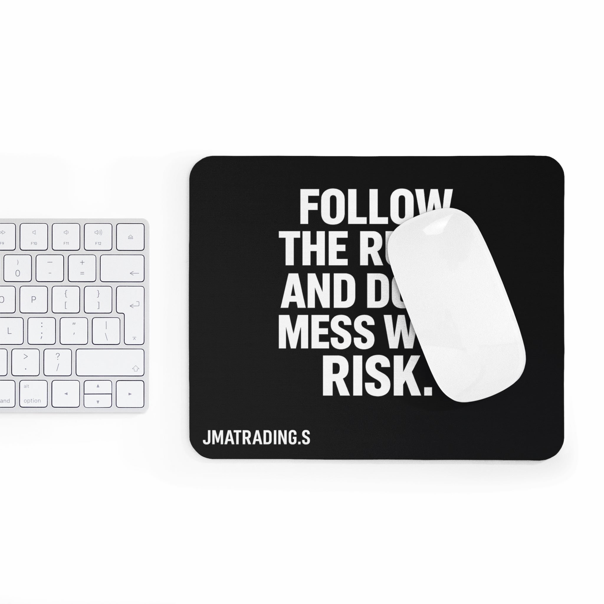 Motivational Mouse Pad - Follow the Rules Design, Desk Accessories, Gift for Office, Inspirational Decor, Computer Gadgets