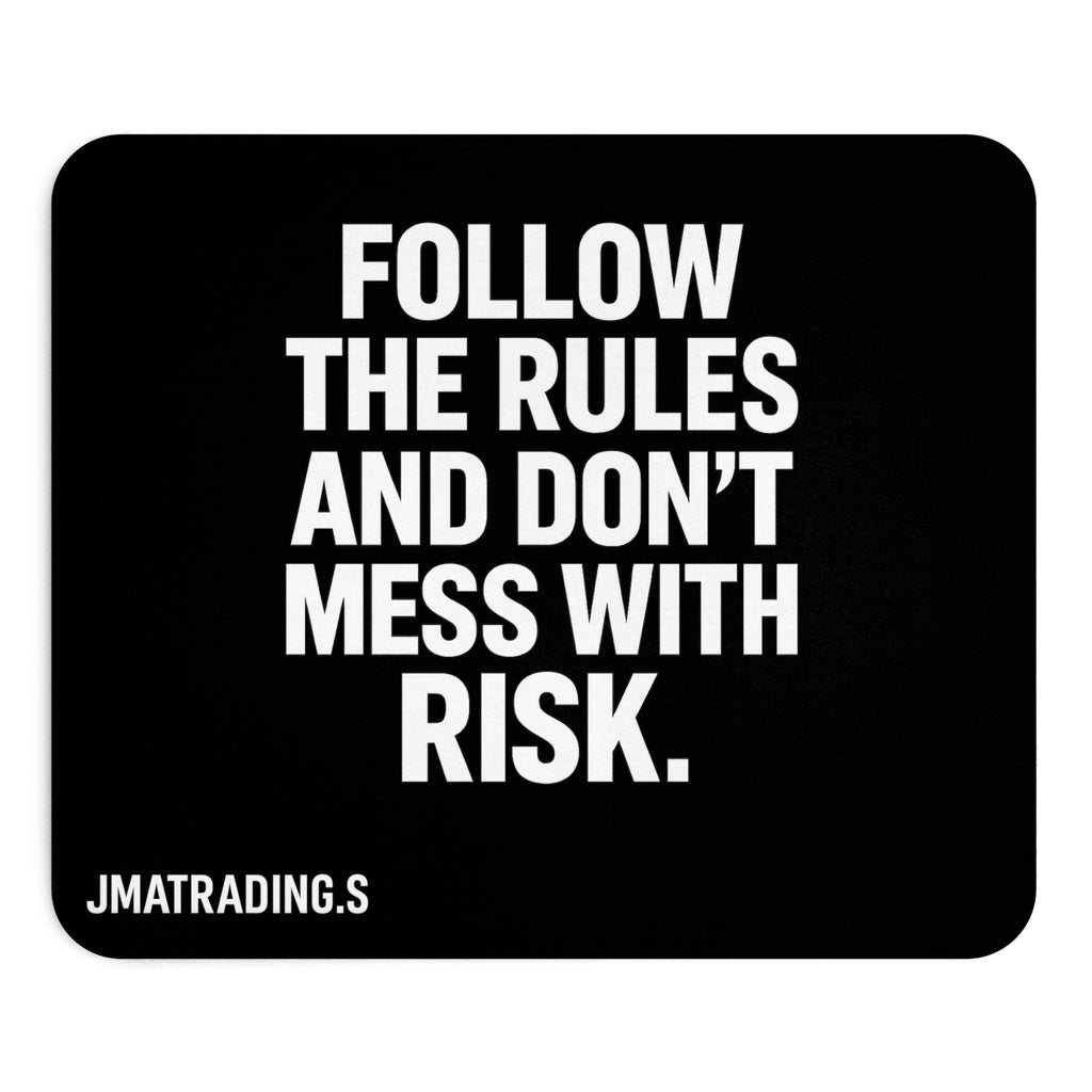 Motivational Mouse Pad - Follow the Rules Design, Desk Accessories, Gift for Office, Inspirational Decor, Computer Gadgets