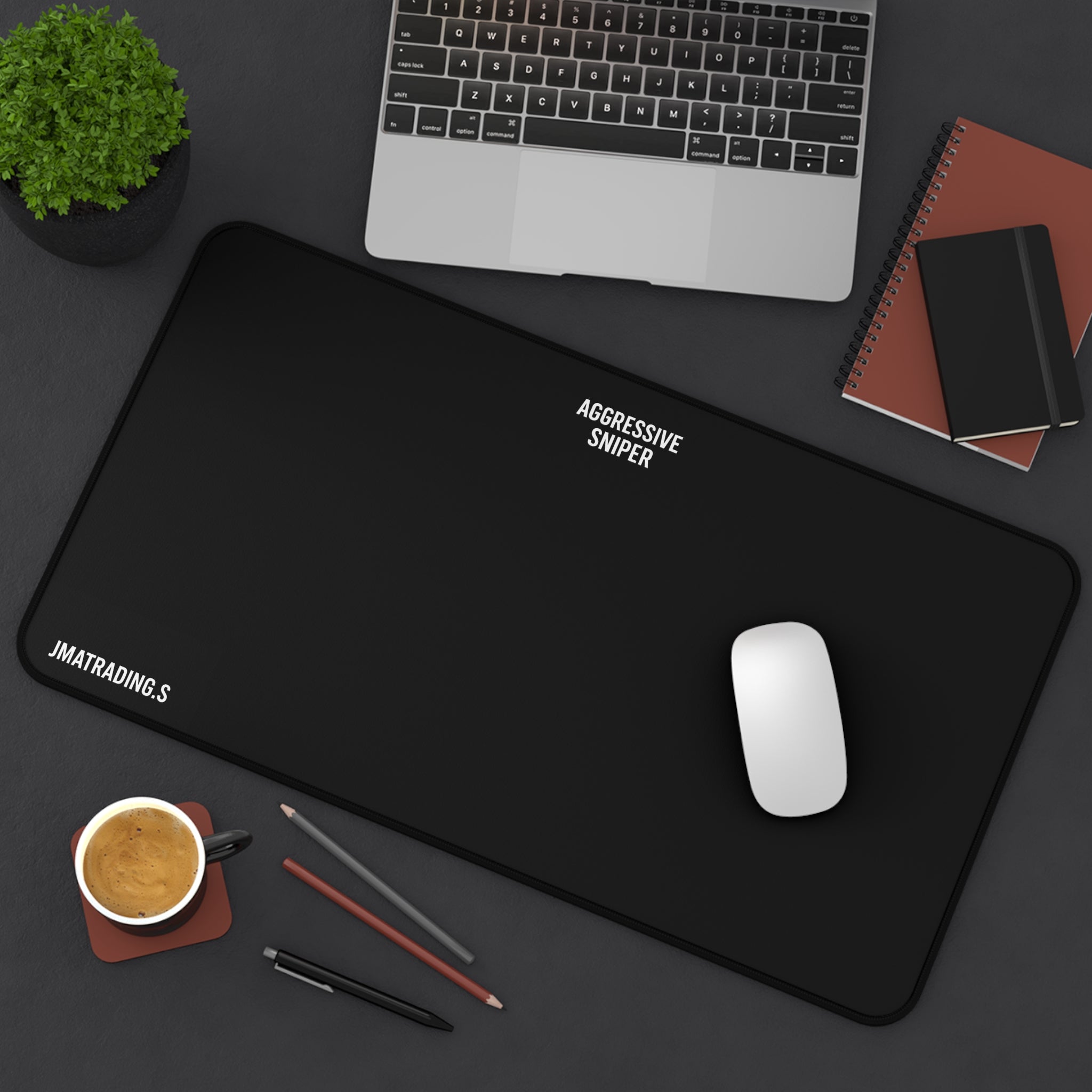 Aggressive Sniper Desk Mat - Gaming Mouse Pad, Office Supplies, Unique Gifts for Gamers, Home Office Decor, Modern Workstation